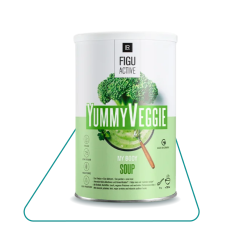 Розчинний суп зі смаком броколі, картоплі та цибулі-порей для контролю ваги Yummy Viggie LR Figu Active (488 г)